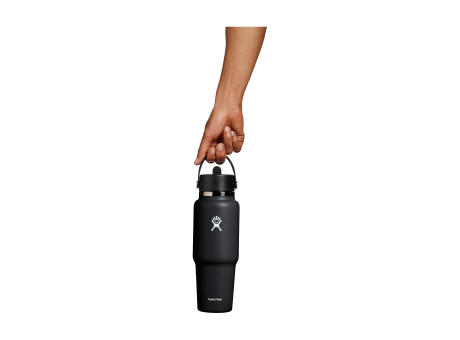 Hydro Flask Wide Mouth Travel Bottle with Flex Straw Cap 946 ml Wasserflasche