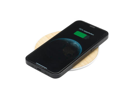 Bamboo 15W Wireless Fast Charger Schnelladegerät