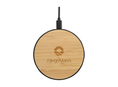 Bamboo 15W Wireless Fast Charger Schnelladegerät