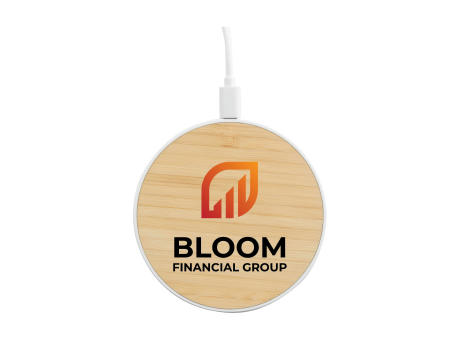 Bamboo 15W Wireless Fast Charger Schnelladegerät