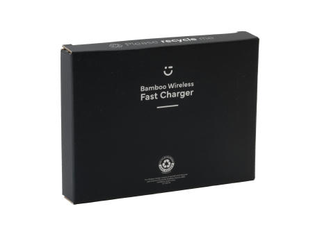 Bamboo 15W Wireless Fast Charger Schnelladegerät