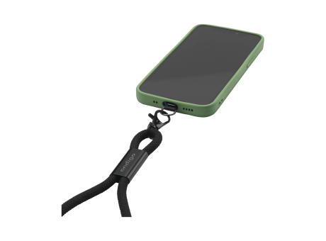 Wrist Lanyard 2-in-1 GRS RPET Load & Sync USB Cable