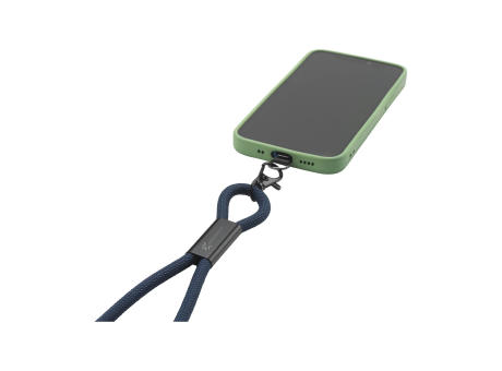Lanyard 2-in-1 GRS RPET Load & Sync USB Cable