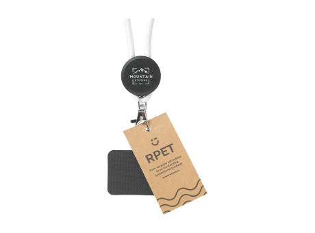 Lace Lanyard GRS RPET 0,5 cm Handy-Schlüsselband