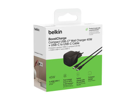 Belkin 45W USB PD Wall Charger mit PPS und Cable