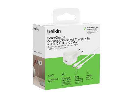 Belkin 45W USB PD Wall Charger mit PPS und Cable