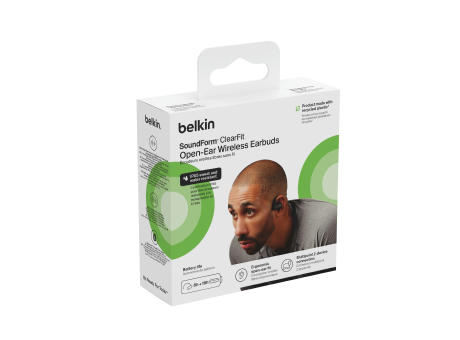 Belkin SoundForm ClearFit Open-ear Wireless Earbuds