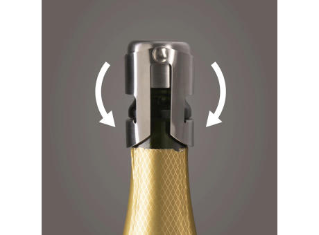 Vacu Vin Champagne Stopper Stainless Steel Verschlusskappe