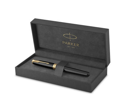 Parker Sonnet Tintenroller | Goldfarbene Zierelemente