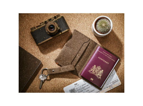 Recycled Leather Passport Holder Passhülle