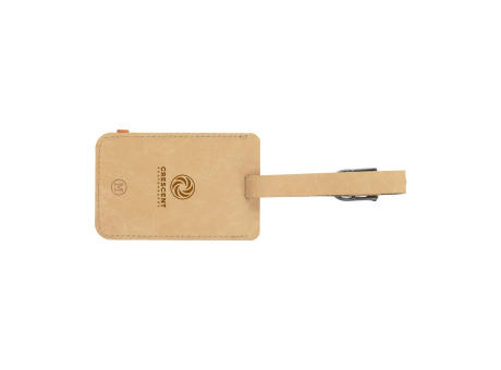 Recycled Leather Luggage Tag Gepäckanhänger