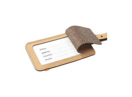 Recycled Leather Luggage Tag Gepäckanhänger