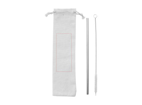 Reusable 1 piece ECO Straw Set Strohalme aus Edelstahl