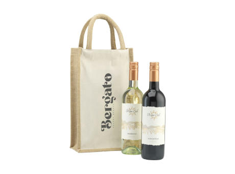 Jute Canvas Double Wine Bag Weintasche