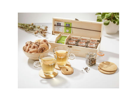 Bamboo Coaster Set Untersetzern