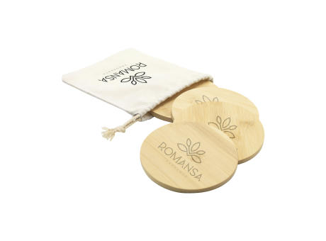 Bamboo Coaster Set Untersetzern