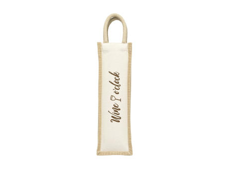 Jute Canvas Wine Bag Weintasche