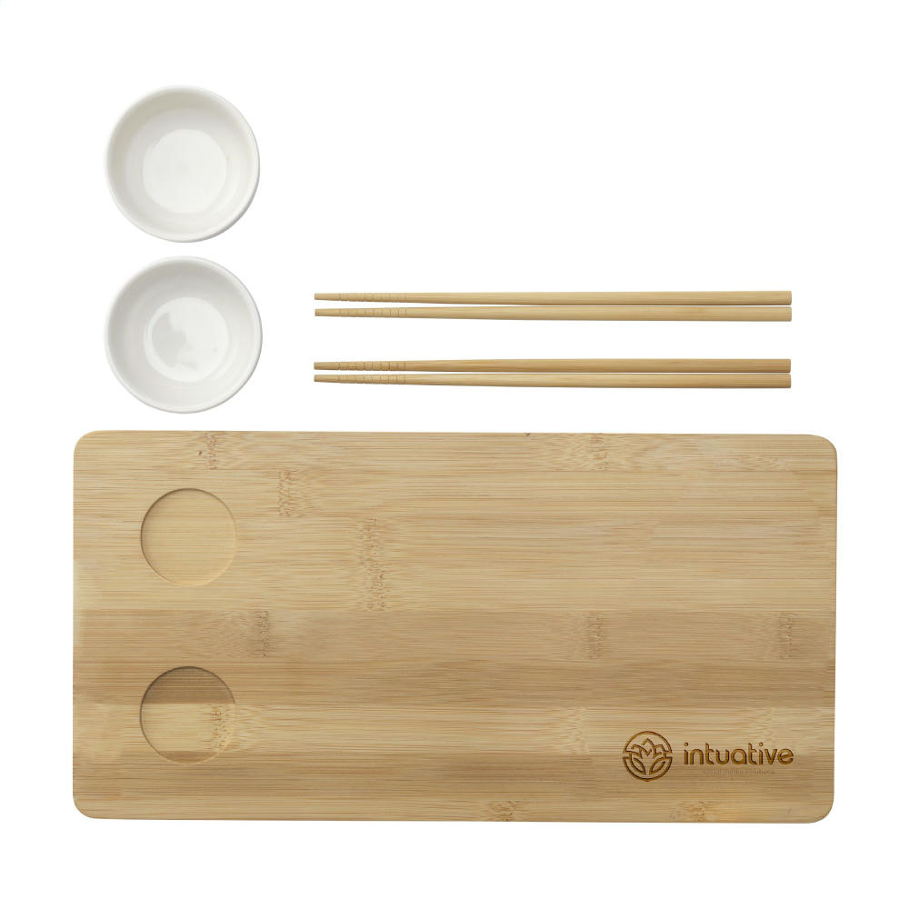 Temaki Bamboo Sushi Tray Geschenkset