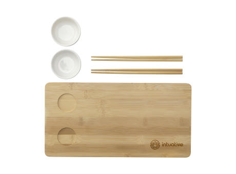 Temaki Bamboo Sushi Tray Geschenkset