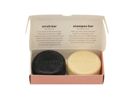 Unwaste Duopack Scrub & Shampoobar Koffieolie