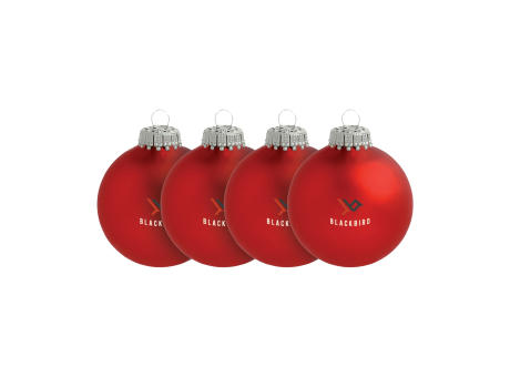 Weihnachtskugel Ø 6 cm - 4er Set - Made in Europe