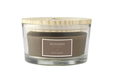 Wooosh Flame Scented Candle Dark Amber