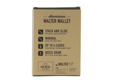 Walter Wallet Recycled Aluminium Slim -4- Kartenhalter