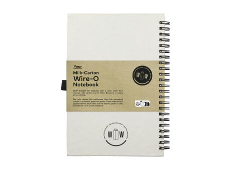 Milk-Carton Wire-O Notebook A5 Notizbuch