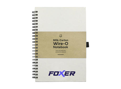 Milk-Carton Wire-O Notebook A5 Notizbuch