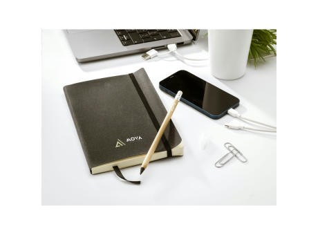 Monti Recycled Leather Notebook A5 Notizbuch