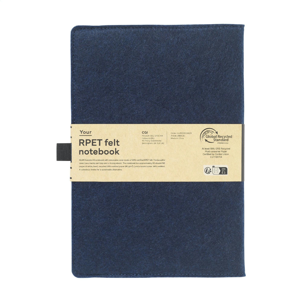 Felty GRS RPET Notebook A5 Notizbuch