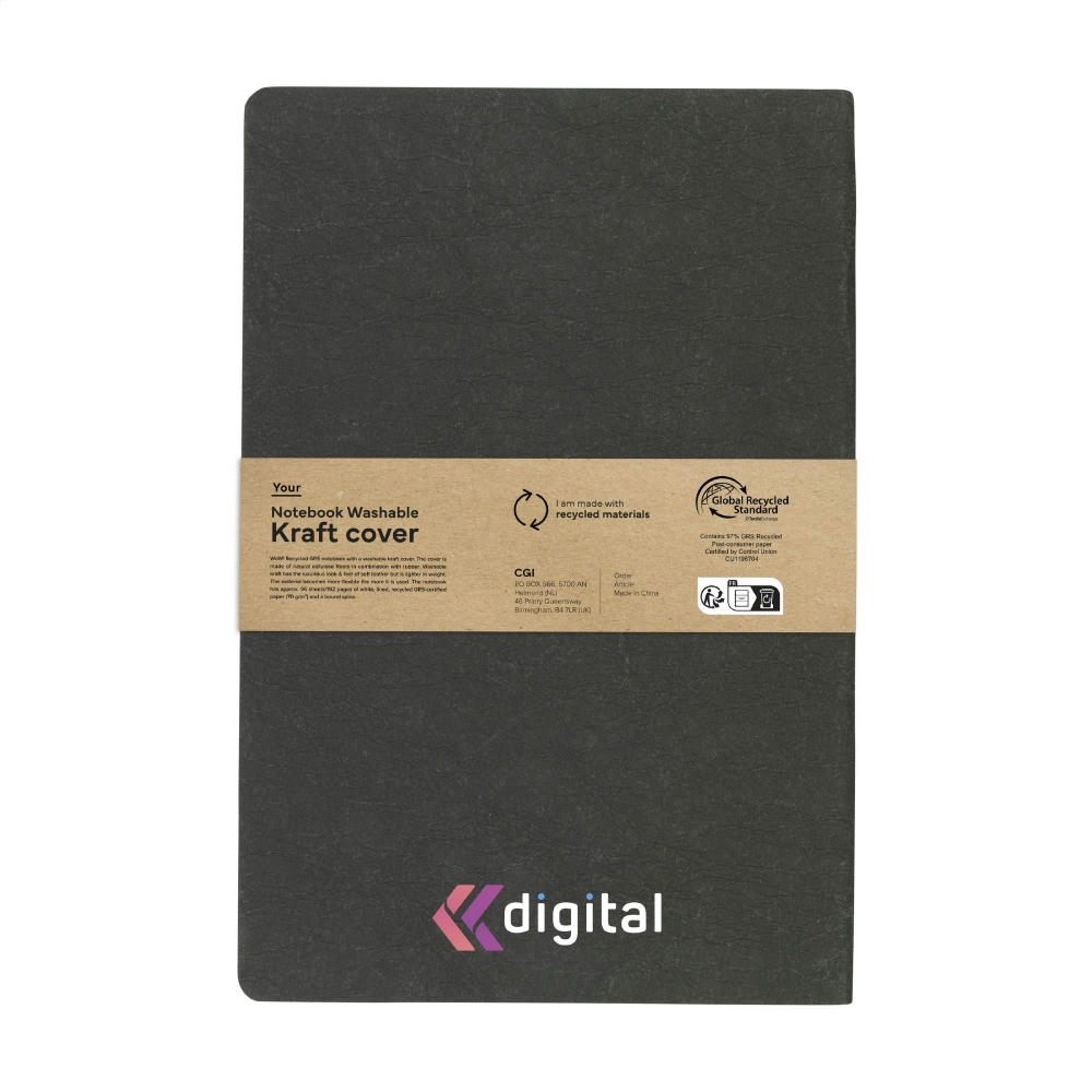 Notebook GRS Washable Kraft Cover A5 Notizbuch