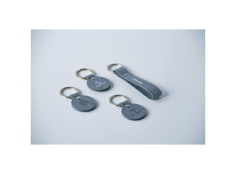 Recycled Denim Textile Keyring Schlüsselanhänger