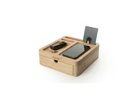 Walter Bamboo Big Dock 15W Organizer und Ladegerät