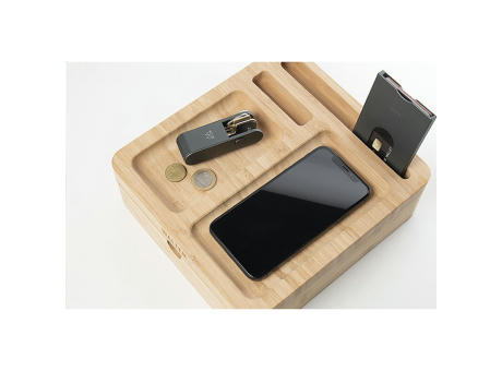 Walter Bamboo Big Dock 15W Organizer und Ladegerät