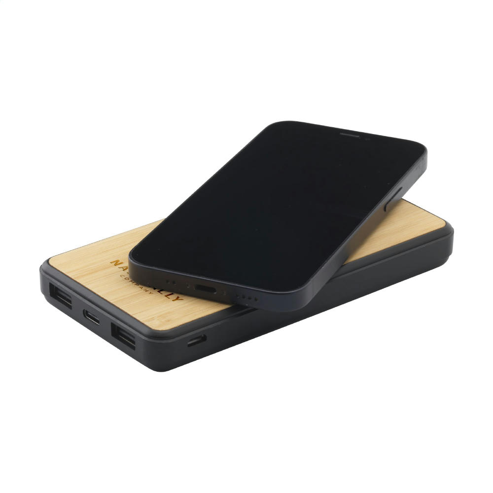 Boru Bamboo RCS Recycled ABS Powerbank Wireless Charger