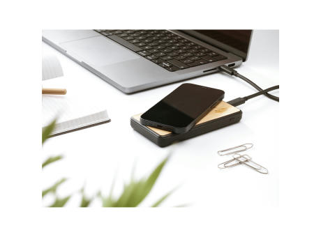 Boru Bamboo RCS Recycled ABS Powerbank Wireless Charger