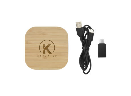 Bamboo Wireless Charger 15W tradloses Ladegerät