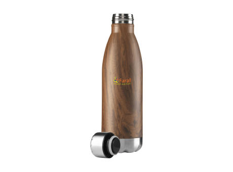 Topflask Wood 500 ml Trinkflasche