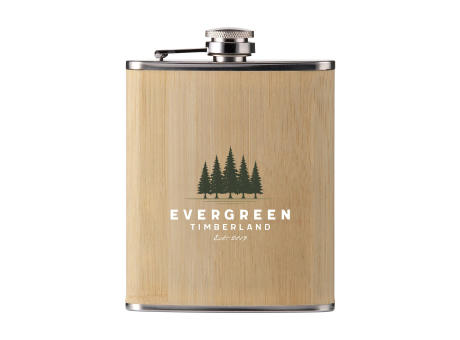 Hipflask Bamboo 200 ml Flachmann