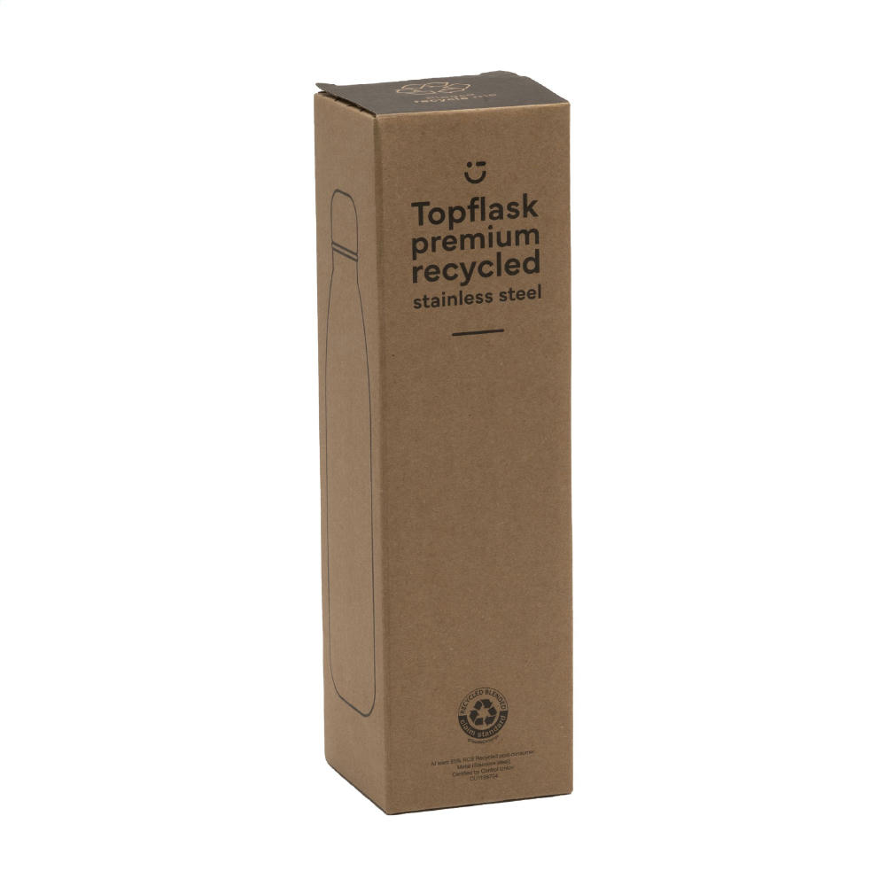 Topflask Premium RCS Recycled Steel Trinkflasche