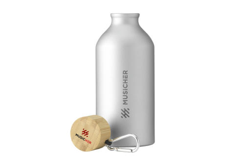 AluBamboo GRS Recycled Alu 500 ml Wasserflasche