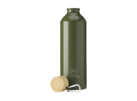 AluBamboo GRS Recycled Alu 750 ml Wasserflasche