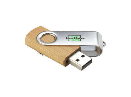 USB Twist Bamboo aus Vorrat 8 GB