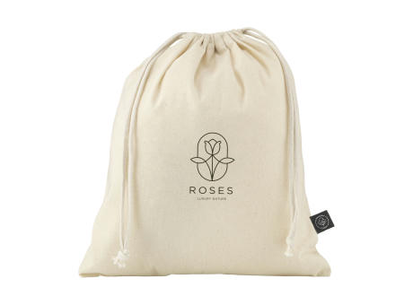 Gift Pouch Naturel GRS Recycled Cotton (150 g/m²) M