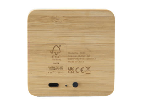 Sonido 5W Bamboo Wireless Speaker