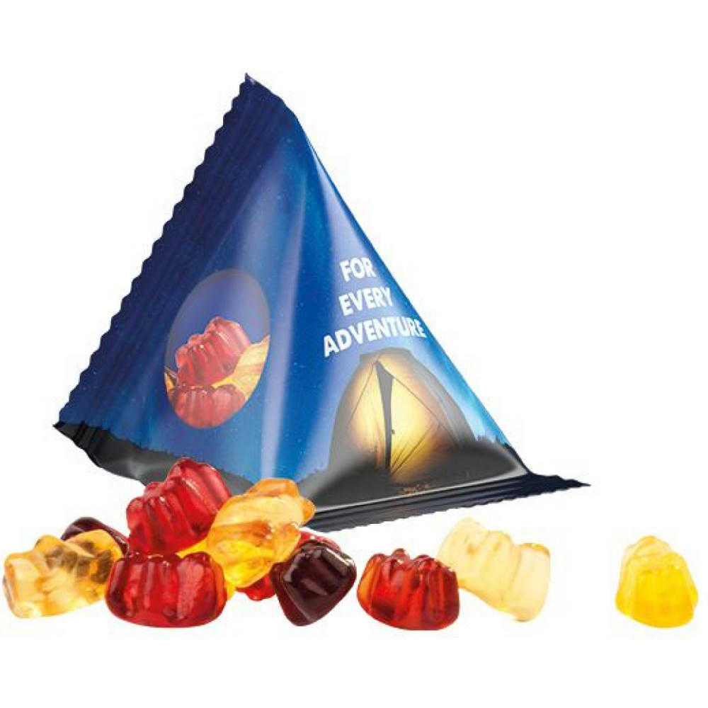 Tetraeder 15g, Gummibärchen 30% Fruchtsaft