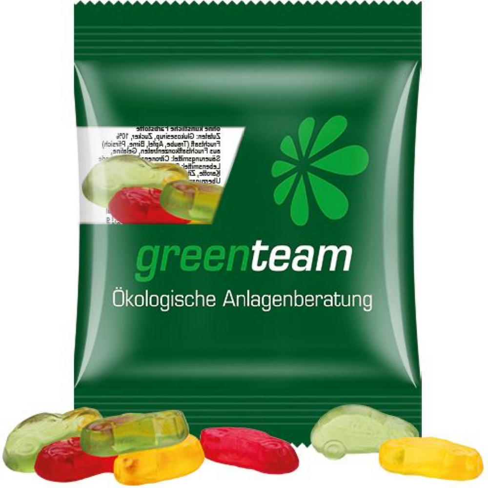 Minitüte 15g, Fruchtgummi Standardformen