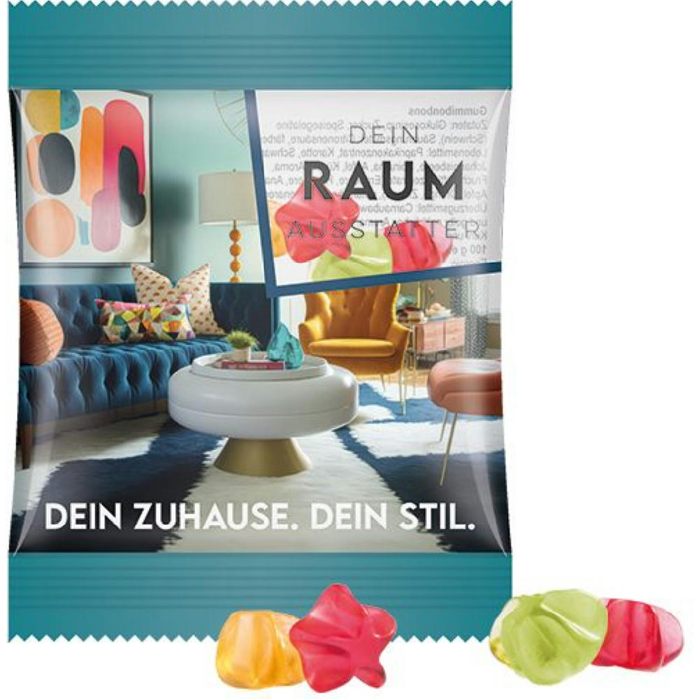 Minitüte 10g, Fruchtgummi Standardformen