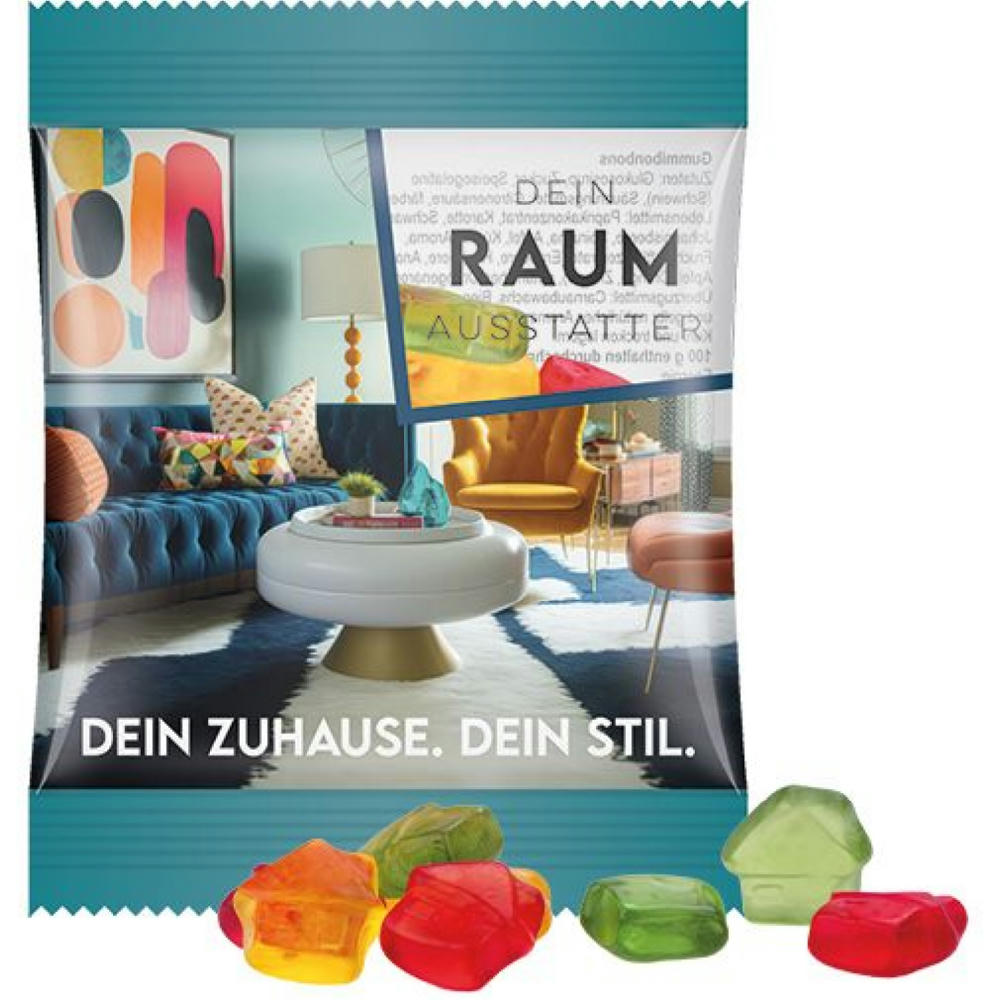 Minitüte 10g, Fruchtgummi Standardformen